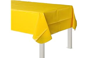 Party City Classic Yellow Disposable Tablecloth: Elevate Your Celebrations