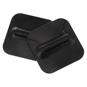 Plastic Laptop Stand Black 2pcs Desk Riser Heat Dissipation Foldable Angle Adjustable