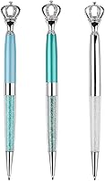 Vista 9 de YOUMI Bolígrafo de 3 bolígrafos de metal de cristal de corona, bonito bolígrafo brillante, bolígrafos de cristal personalizados, bolígrafo
