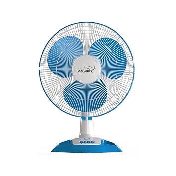 V-Guard Esfera TF Table Fan (1350 RPM) (2 Year Warranty) (White Blue)