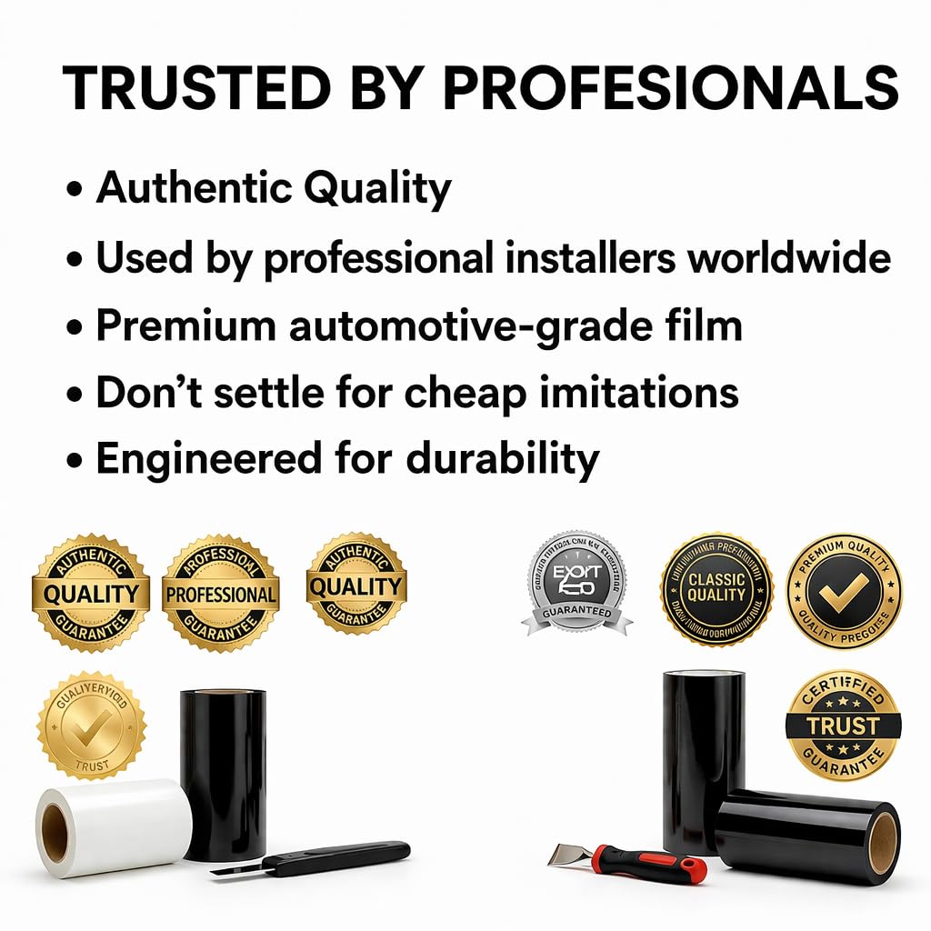 3M 2080 Series Matte Black (M12) Vinyl Wrap Film - 5ft x 1ft - 5 sq ft - Dual Cast Bubble Free Air Release Technology - Professional Grade Automotive Vinyl - 3
