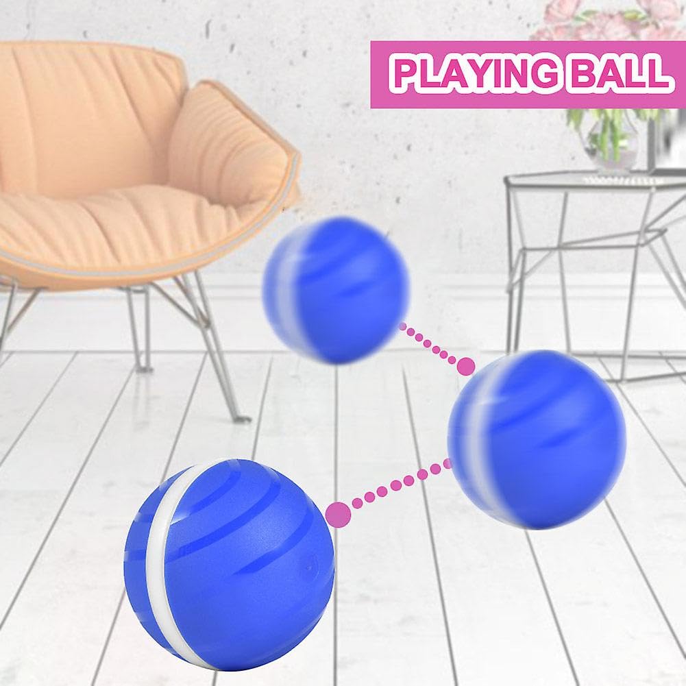 Wasserdichter Haustier-Ball, 2. Generation, automatischer Schlaf, Anti-Biss, USB, elektrischer LED-Rollball, Katzen- und Hundespielzeug