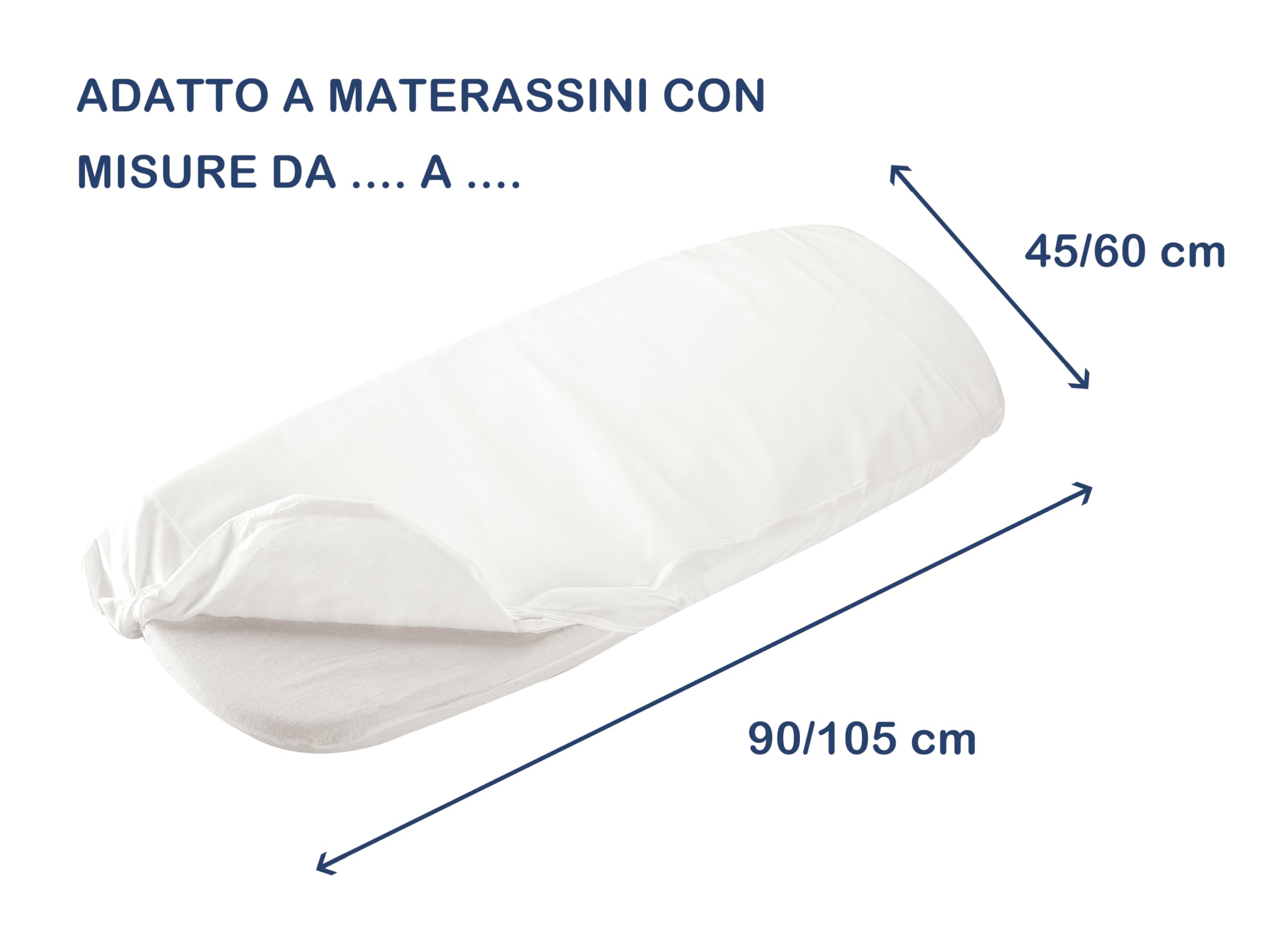 ANDY & HELEN® Completo lenzuolo per maxi culla/NEXT TO ME ricamato + sotto con elastici e federa
