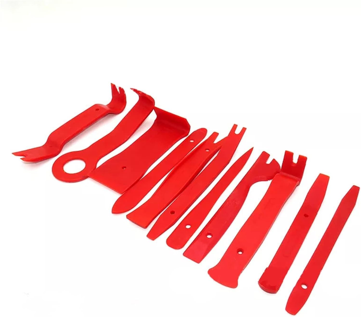 11PCS RED New Car Audio disassembly Tool Plastic pry bar
