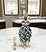 Royal Blue Fabergé Egg Pure GOLD decor 4ct Collectors Egg Russian Jewelry Box Faberge Egg Trinket HANDMADE Faberge Box 260 Austrian Crystal Diamonds & Pearls & Gold Bracelet Womens gift Ideas for her
