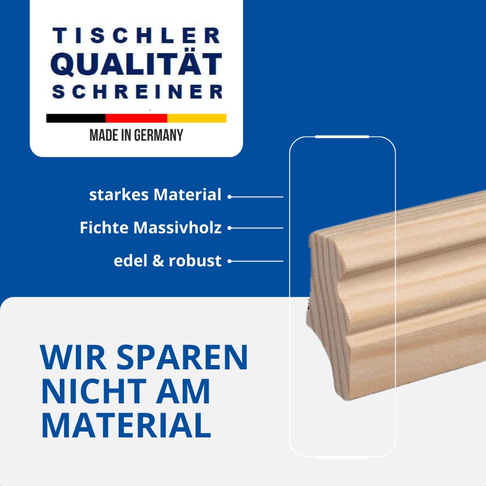 REESE Sockelleisten Alt-Berliner Profil Fichte, 40mm Höhe, 230 cm