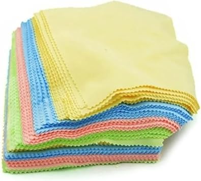 Eyeglasses Cleaning Cloth, Microfiber Cleaning Cloth 100Pcs Colorful Microfiber Cleaning Cloths Thickened Knitting Eyeglasses Cleaning Cloth 13x13cm
