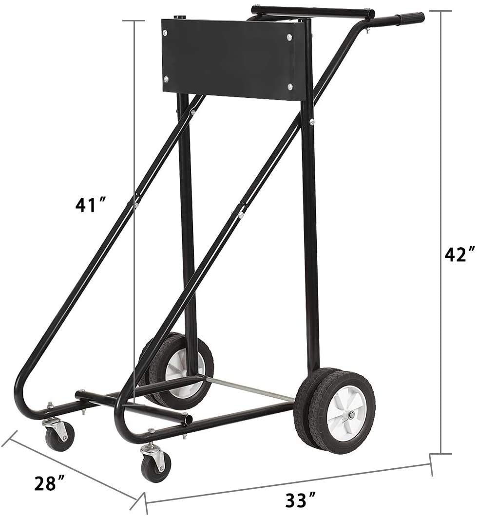 Buy ReunionG Outboard Boat Motor Stand, 315 LBS HeavyDuty Outboard Engine Carrier Cart Dolly
