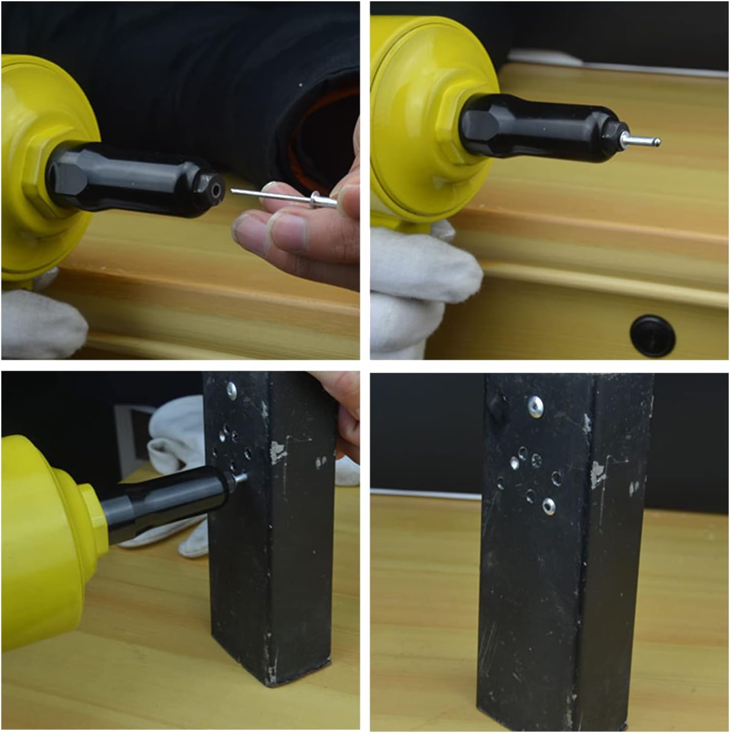 Air Rivet Gun, Pneumatic Riveter, Grip Rivet Gun, Air Powered Riveting Tool, 2.4/3.2/4/4.8mm