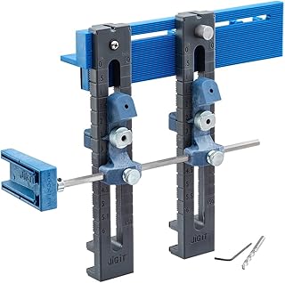 Door Knob Jig & Pull Pro Drilling Guide – Tool Cabinet Hardware Hole Locator Punch Jig – Cabinet Pull Jig for Cabinets – Cabinet Hardware Jig & Adjustable Drill Guide for an Easy Install