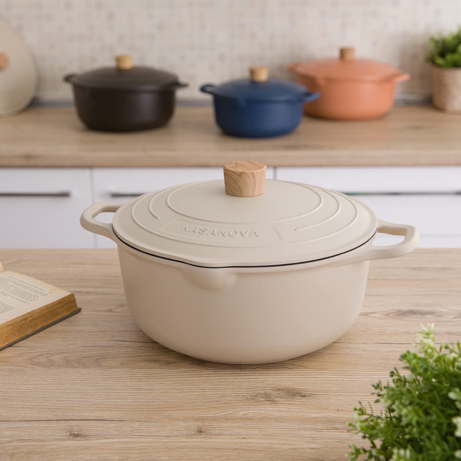 Tegame Antiaderente KASANOVA 28cm - Per Induzione, Con Coperchio - Foto 4