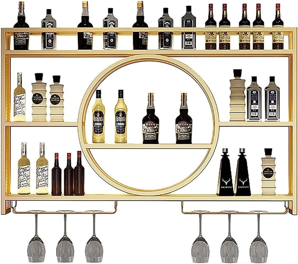 Casier à vin mural de cuisine pour optimiser l'espace et ranger les verres suspendus