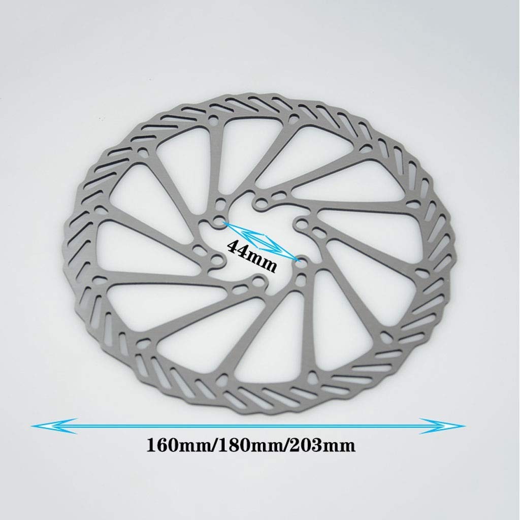 Freno de Disco de Bicicleta 160 mm Rotor MTB 180 mm Grabado y fresado CNC Acero Inoxidable 6 Agujeros - 203 mm