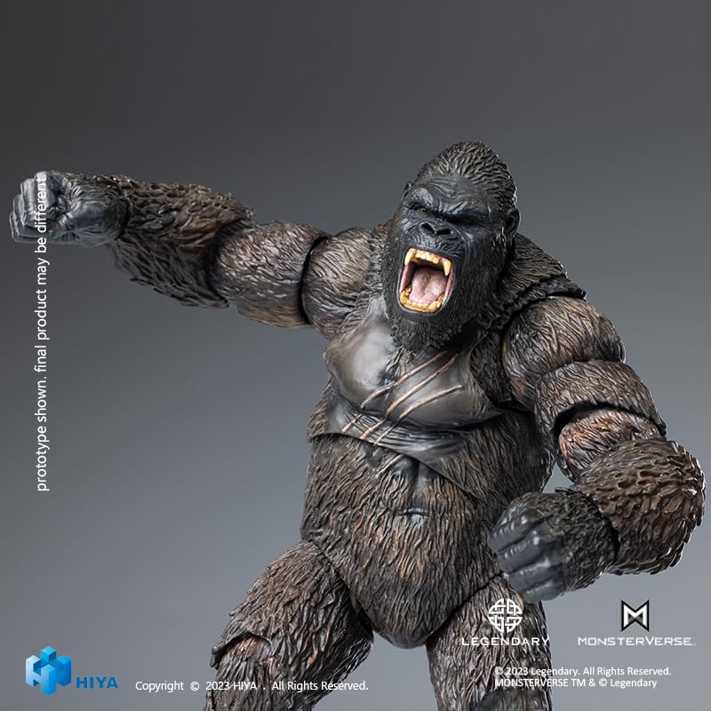 Hiyatoys HIYA Exquisite Basic Series None Scale 6 Inch Kong Skull Island Kong Action Figure, Grey, 6 inches - Image 4