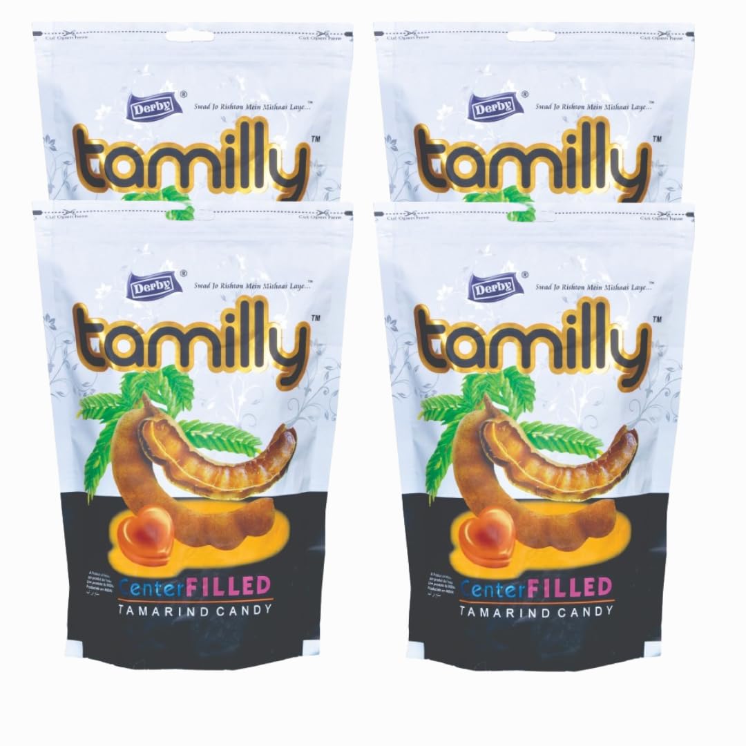 Combo Pack Of 4 Standy Pouch. | Birthday PArty | Return Gift to your Friends & Family | Swad Jo Rishton Me Mithas Laye. (Derby Tamilly Pack Of 4)