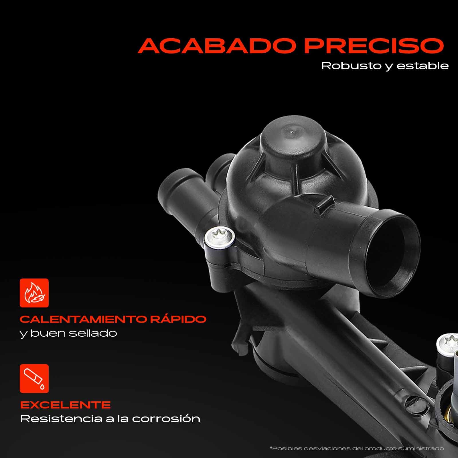 Frankberg Regulador del termostato del refrigerante 03C121111R | Compatible con: A1 Sportback 8XA 8XF, Altea XL 5P5 5P8, Golf Plus 521 5M1, O.c.t.a.v.i.a II 1Z3