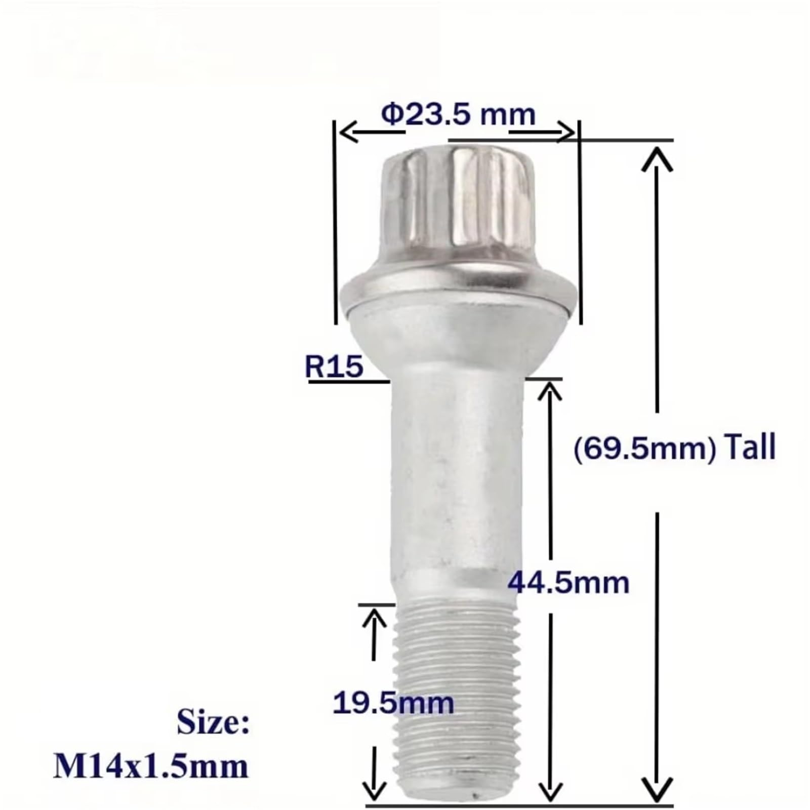 Bulloni ruota auto Compatibile Con Benz Per GLK Class X204 2008 2009 2010 2011 2012 Set Da 20 Pezzi Di Dadi Per Cerchi In Lega Con Rondella Conica OEM: 0009905407