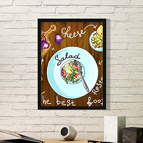 Marco de cuadros de ensalada de queso para decoración de hogar y restaurante 2