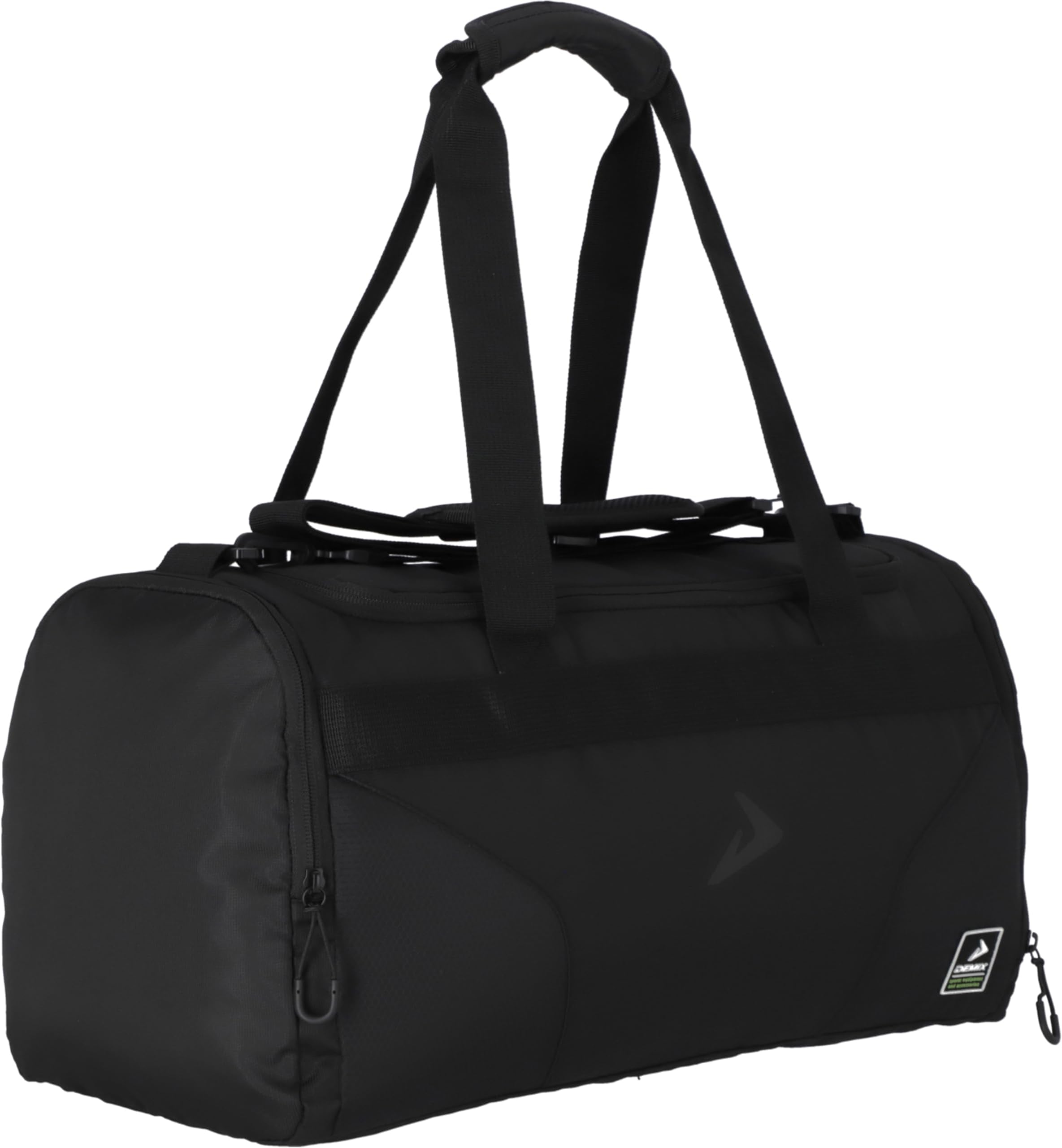 Demix Gym Bag Black – Durable and Spacious Sports Training Duffle with Large Main Compartment, Adjustable Shoulder Strap & Multiple Pockets for Fitness, Travel, and Everyday Use (Black #1)