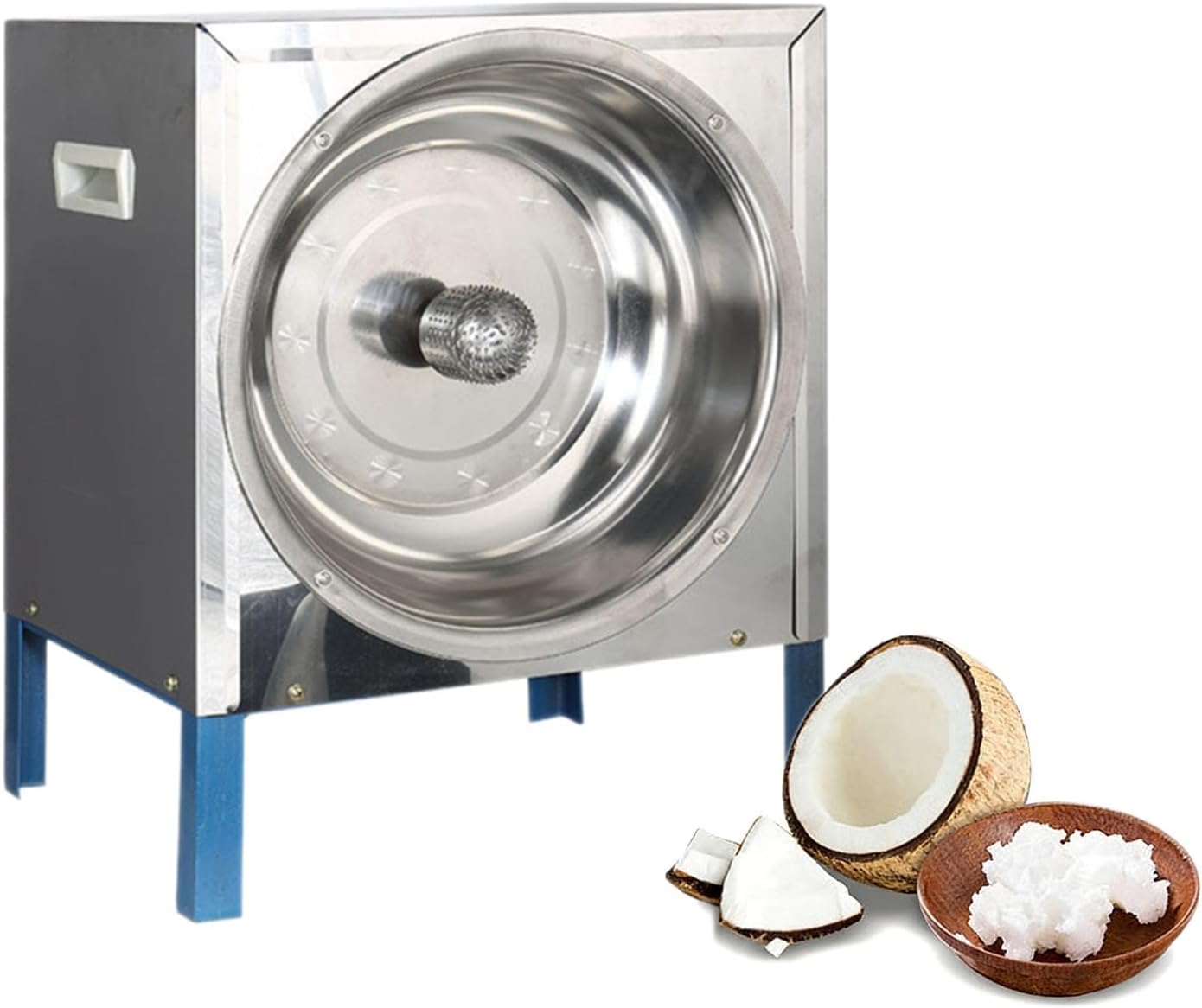 Adtzpc 300W Electric Commercial Coconut Grater, Coconut Grater Scraper Shredder, Processes 50-60 Pieces Per Hour, Fine Shredding for Coconut Processing Store, Restaurant, Bakery
