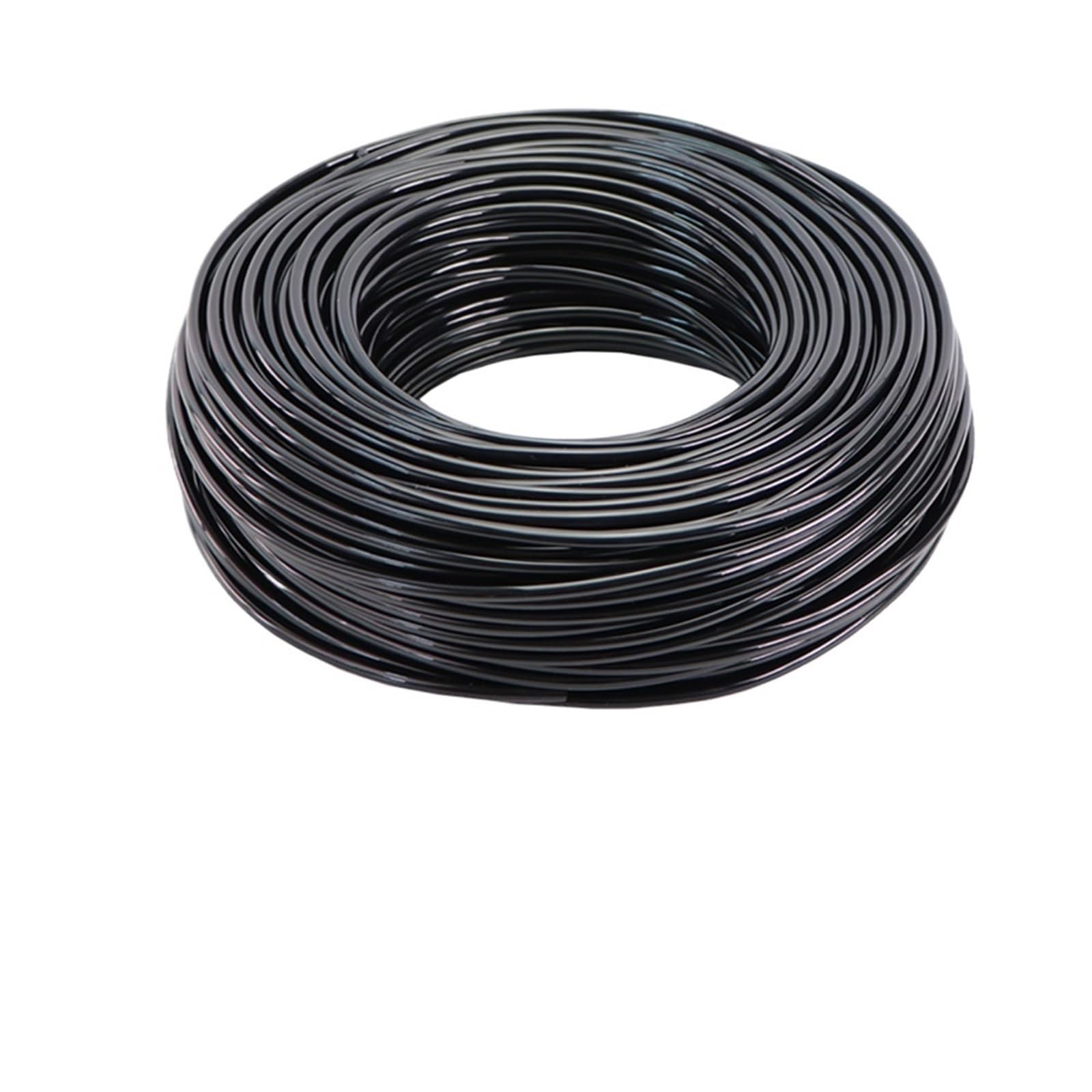 PVC Pipe 2-50m 4/7mm Garden Watering Hose 1/4'' Micro Irrigation Tubing PVC Water Drip Pipe Anti for System(Black,20m)