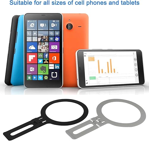 Miniatura 5 de 2 adaptadores universales de anillo de metal y soporte para teléfono 2 en 1, anillos ultrafinos compatibles con accesorios Magsafe iPhone 15141312