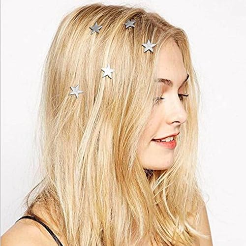 Miniatura 3 de Unicra Horquillas doradas para el cabello, diseño de estrella, para novia, accesorios para el cabello de boda, para mujeres y niñas, paquete de 5