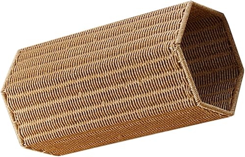 LIFKOME Soporte para paraguas tejido a mano para paraguas de caña de almacenamiento de caña, organizador de paraguas de lluvia, cesta de basura,