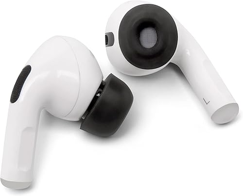 Miniatura 9 de WC HookZ + WC TipZ - Combo de ganchos para las orejas y puntas de espuma viscoelástica para Airpods Pro de Wicked Cojines, color negro y negro