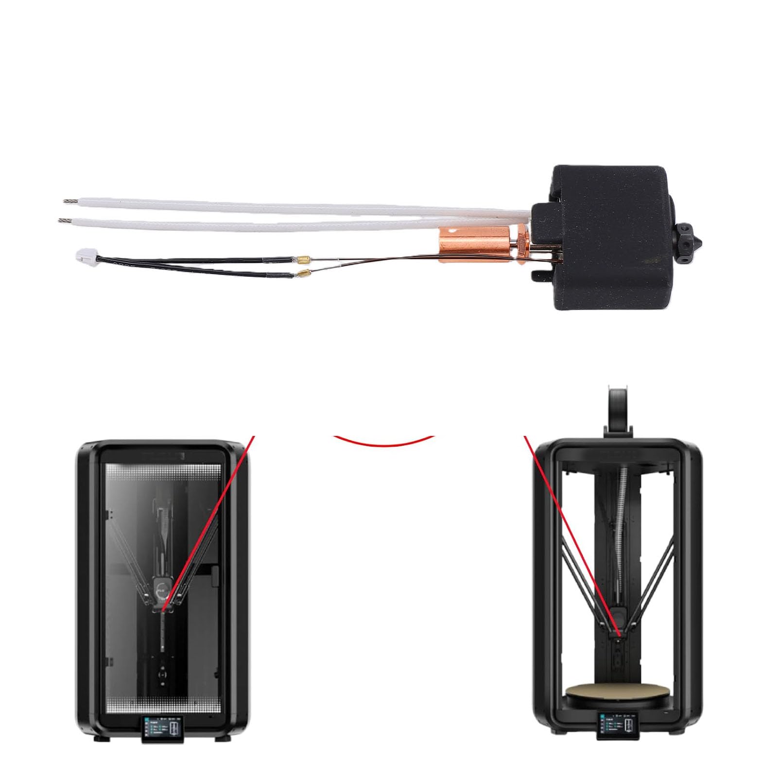 Generic Kit d'extrémité Chaude D'imprimante 3D Haute Température pour Cuivre de Remplacement Plug and Play Série T1