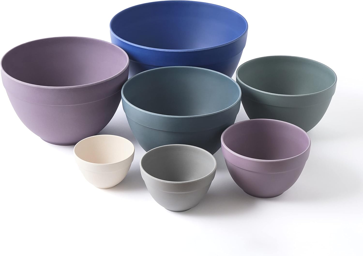 Bamboozle Nesting Bowls Set Thistle Color Mixing Bowl
