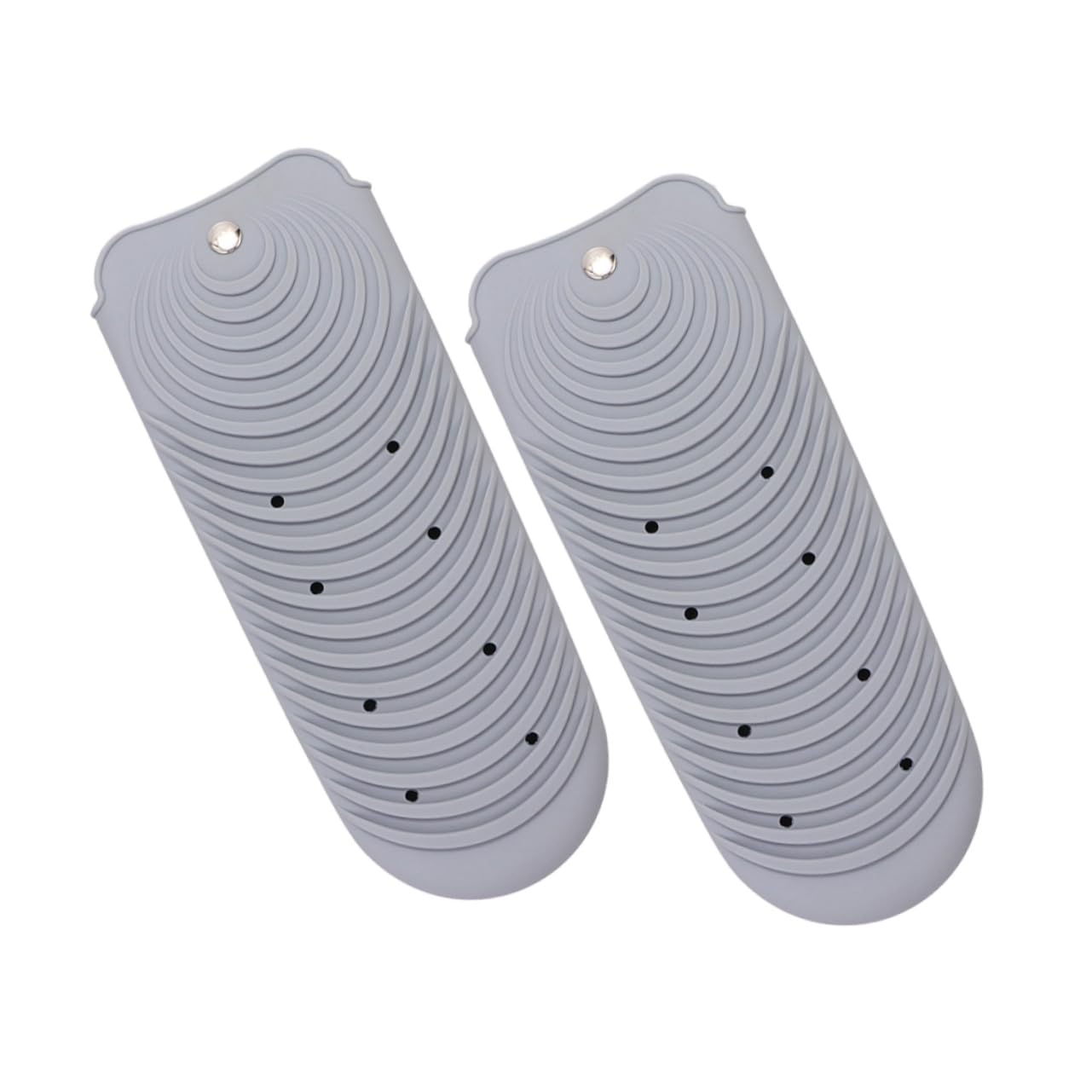 Didiseaon 2pcs Heat Mats for Hair Tools Silicone Curling Iron Holder Heat Mat for Hair Tools Grey Holder