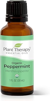 Plant Therapy Organic Peppermint Essential Oil 100% Pure, USDA Certified Organic, Undiluted, Natural Aromatherapy, Therape...