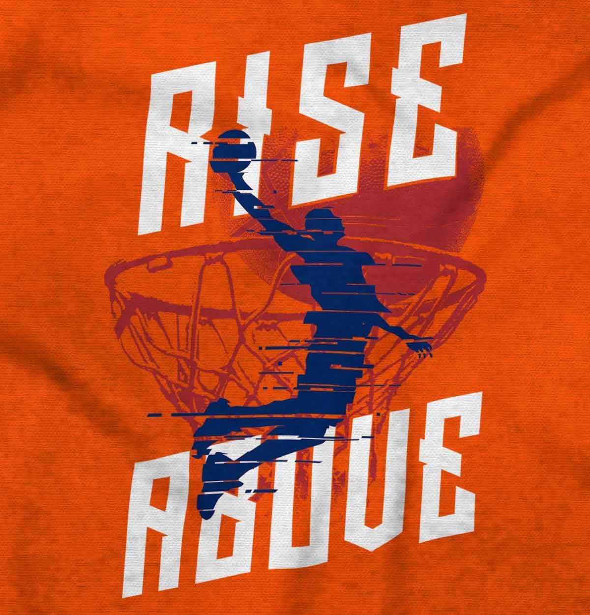 Brisco Brands Rise Above Basketball Slam Dunk Hoodie Hooded Sweatshirt Men