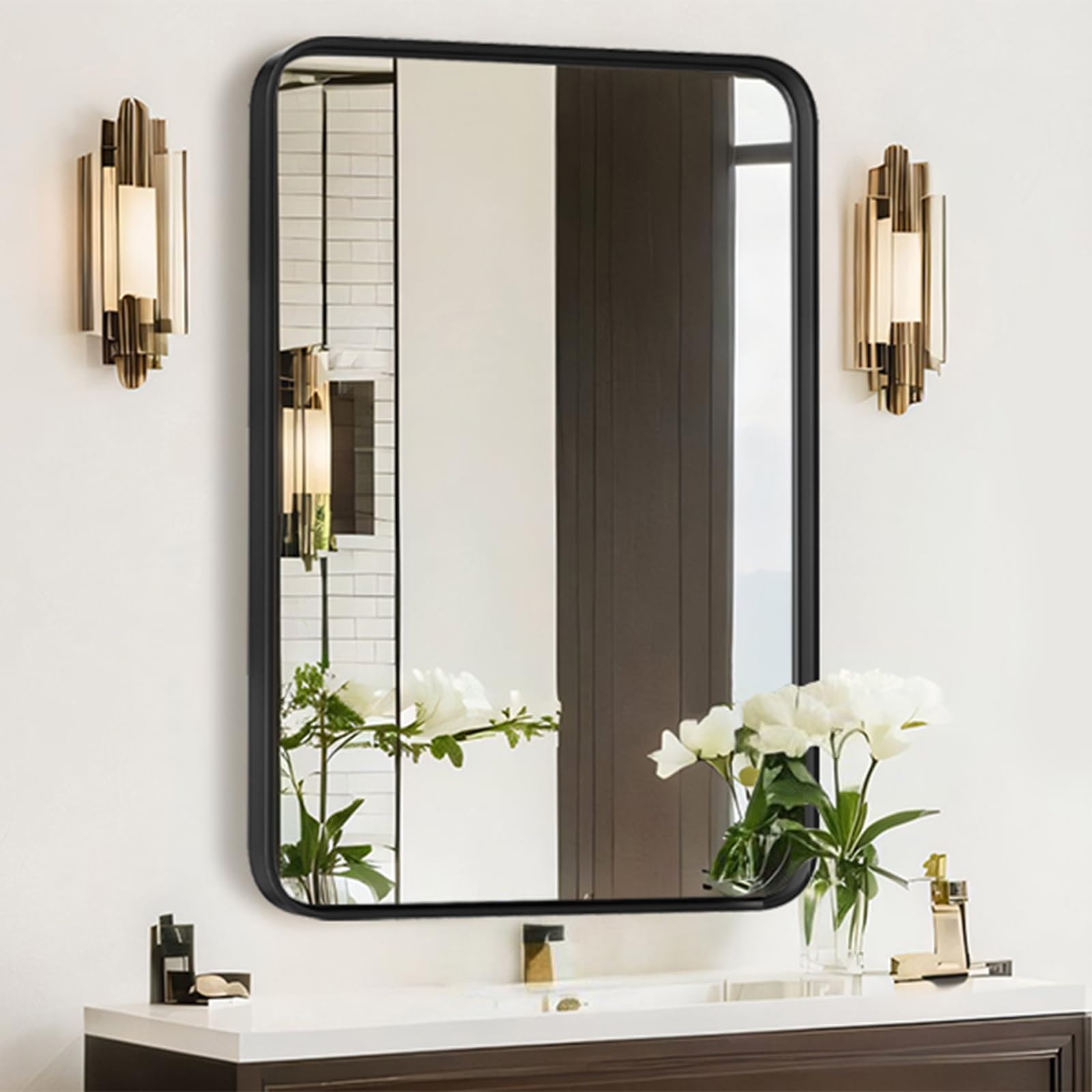 Atilioo 30x22 Framed Mirror