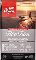 Vista 8 de ORIJEN Fit & Trim - Alimentos secos para perros para adultos, altas proteínas, granos sueltos, carne de calidad prémium, gris