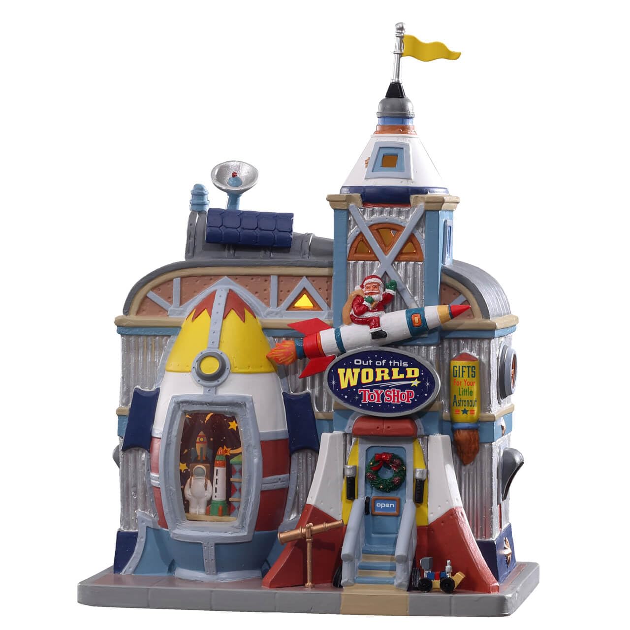 Lemax Out of This World Toy Shop magasin jouets miniature village Noël pile