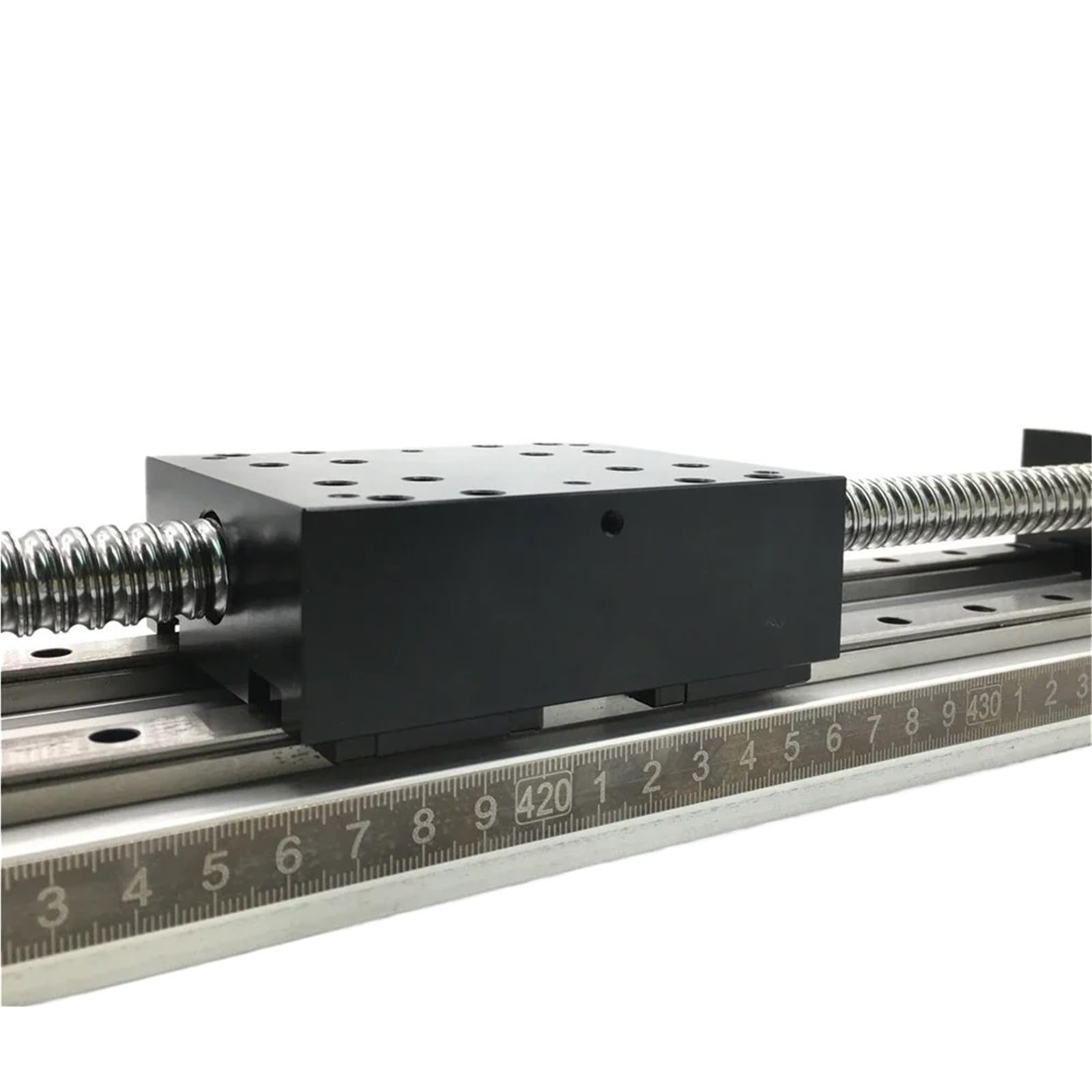 Dual Optical Axis Manual Sliding Table Rail Guide SFU1605 Ball Screw 100-600mm Stroke Linear Guide Rail Manual Slide Table Motion Rail for 3D Printer(100mm Stroke)