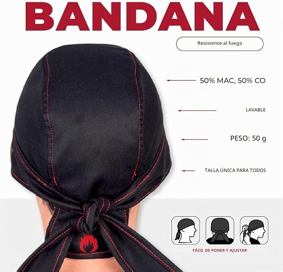 TEXFIRE Flame Resistant Lightweight and Breathable Welding Bandana