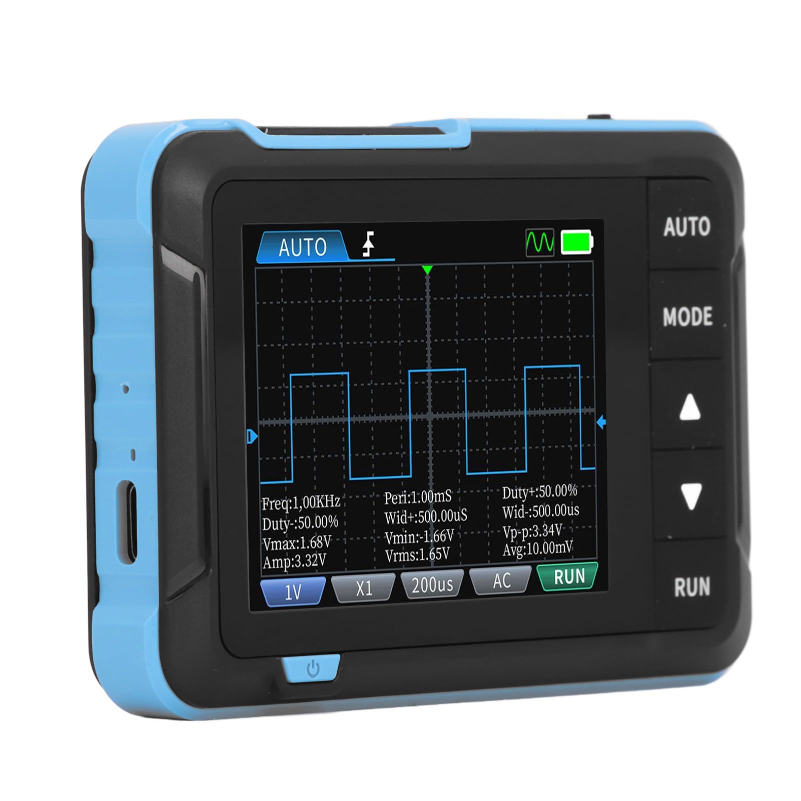 Jeffergarden Mini-Handoszilloskop, Tragbares Digitales Oszilloskop-Kit mit 5 MS/s Echtzeit-Abtastung, 1 M Bandbreite, Ideal für Reparatur und Forschung und Entwicklung