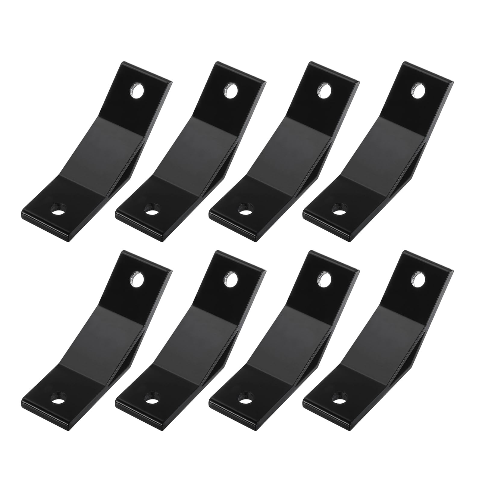 uxcell 8Pcs 135 Degree Angle Aluminum Profile Corner Brackets, Corner Brace Joint Connectors for 4040 Series (Black)