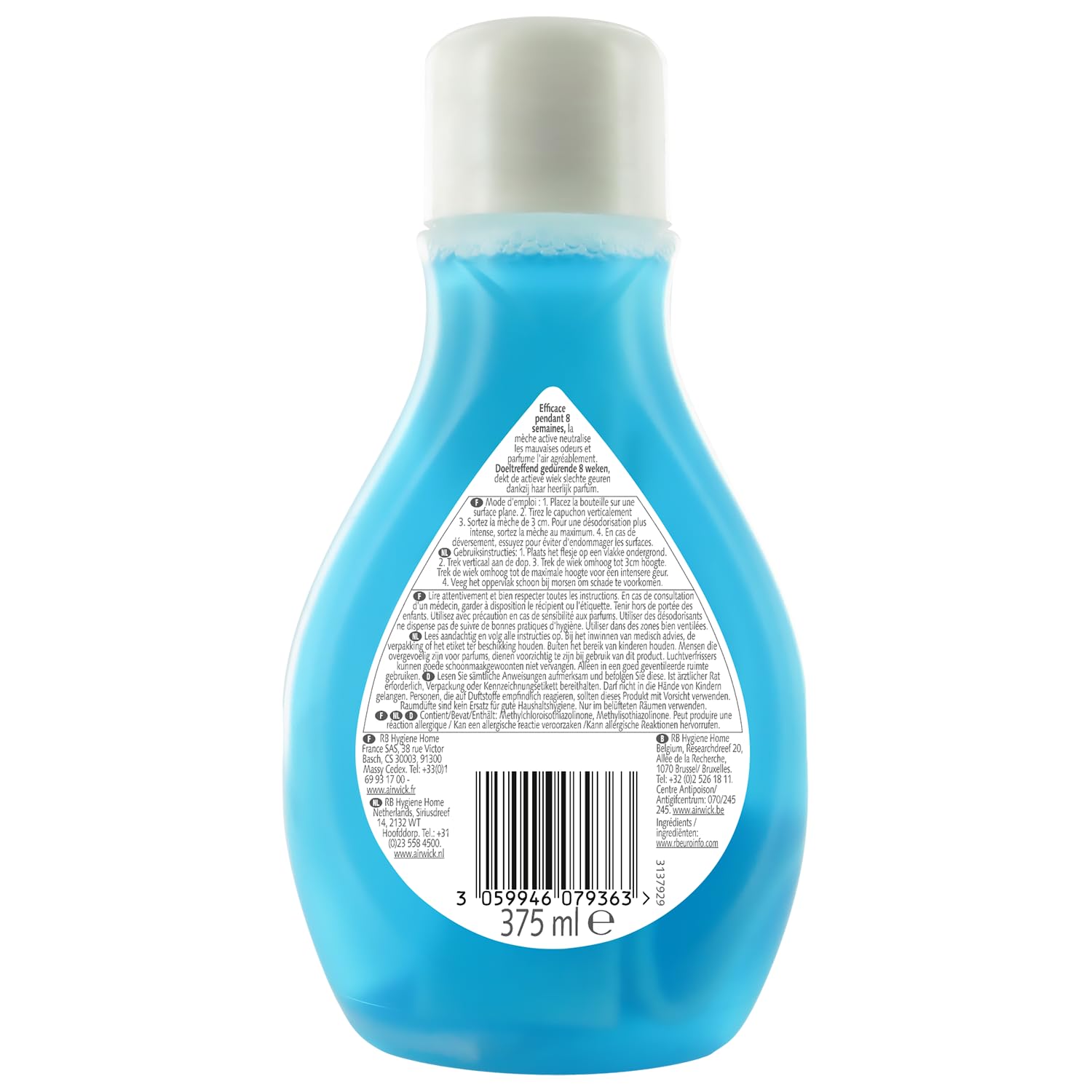 Airwick Attivo antiodore, 375 ML, confezione da (3 X 375 ML)