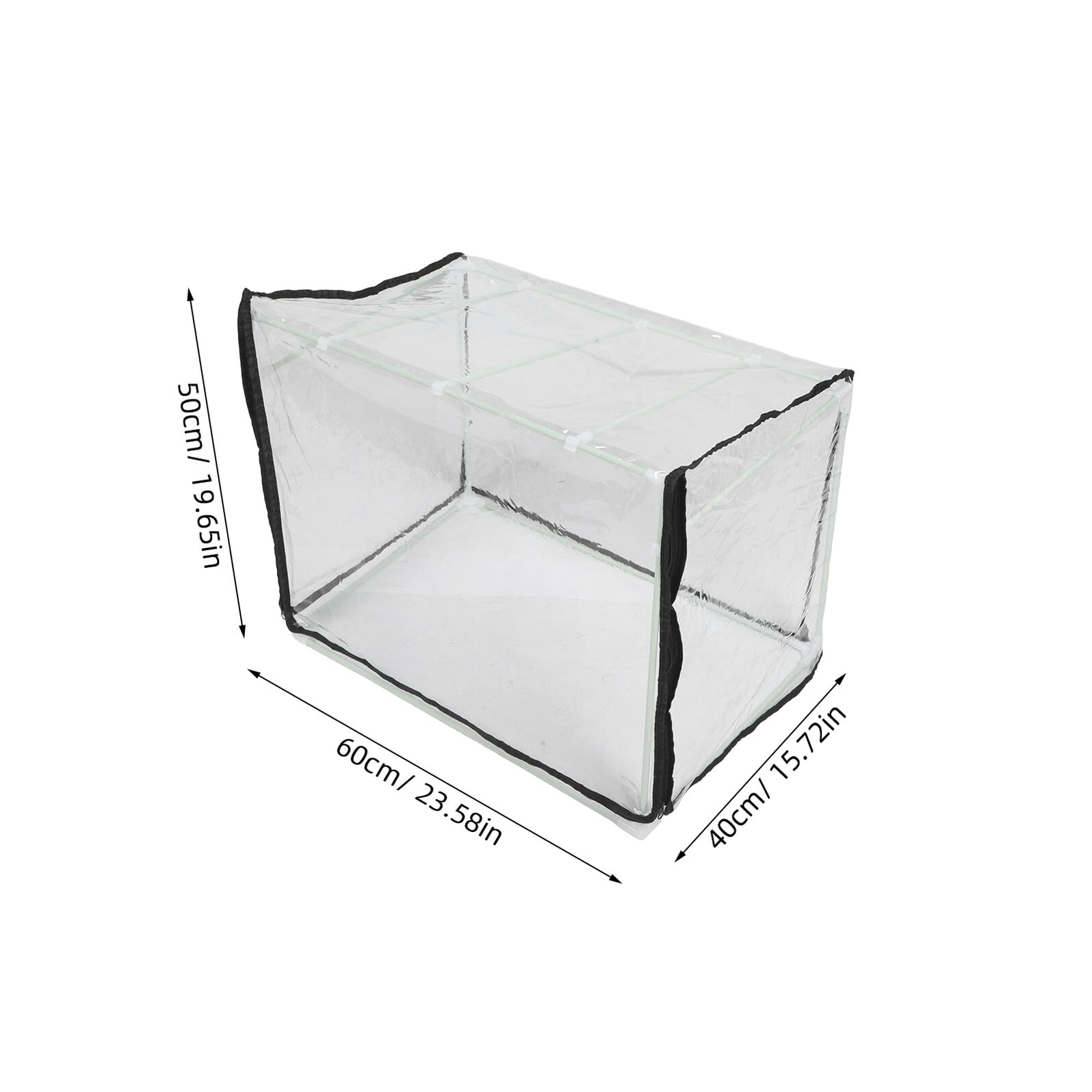 Veemoon Kleiner Gewächshaus 60X40X40cm Tragbares Tischgewächshaus aus Wetterfestem Material mit Abdeckung Frostbeständig für Drinnen und Draußen Kleines Pflanzzelt zur Anzucht und