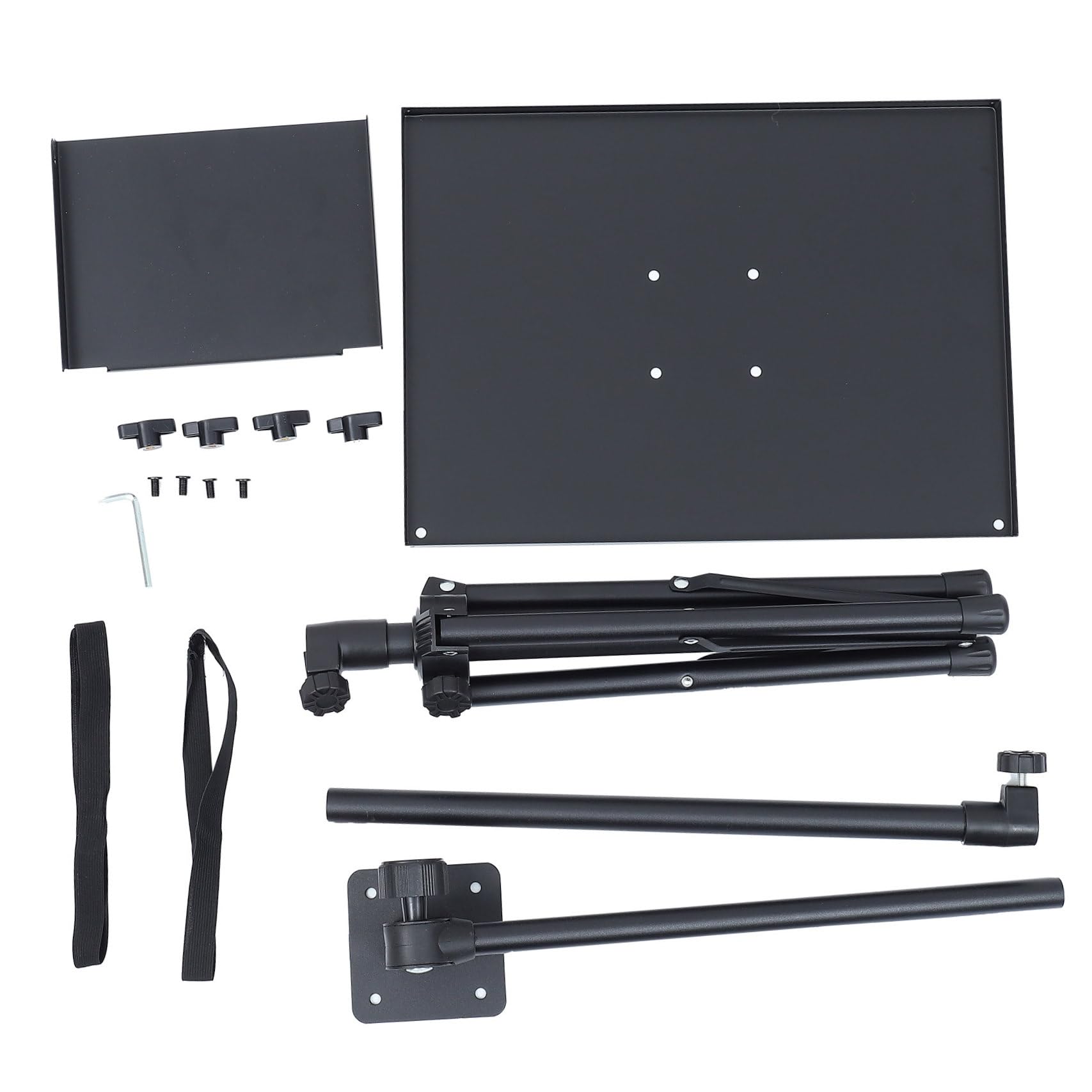 STOBOK 1 Pc Soporte para Computadora Estante De DJ Sostenedor del Coche De La Tableta Soporte para Laptop Soporte para Proyector Portátil Pastilleros Almacenamiento Mesa Tubo De Metal