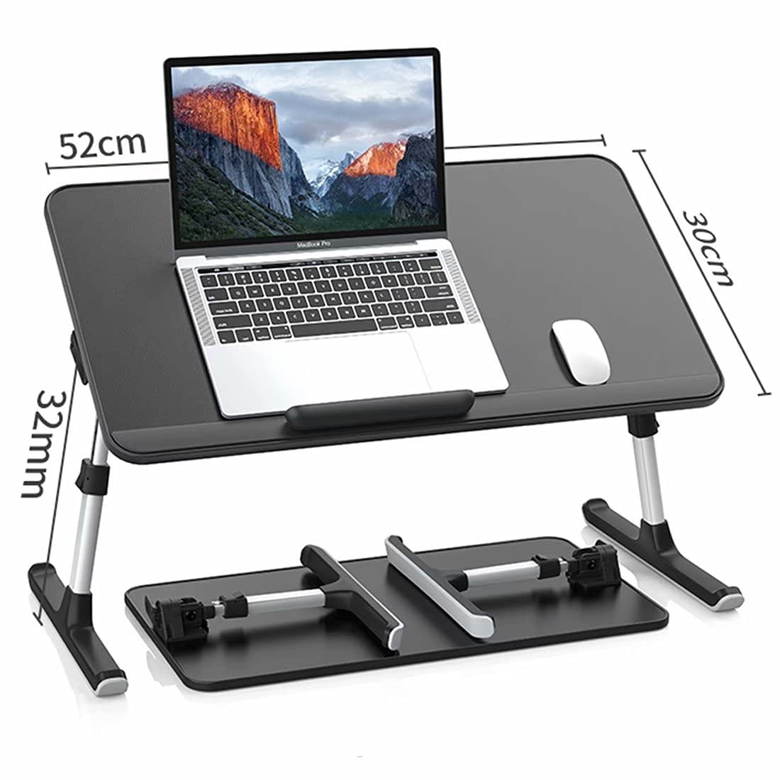 Stolik kawowy Pc Łóżko z wentylatorem, składany stolik na laptopa przenośne biurko sofa stolik kawowy z PVC skóra miękka wygodna poduszka na łóżko sofa podłoga