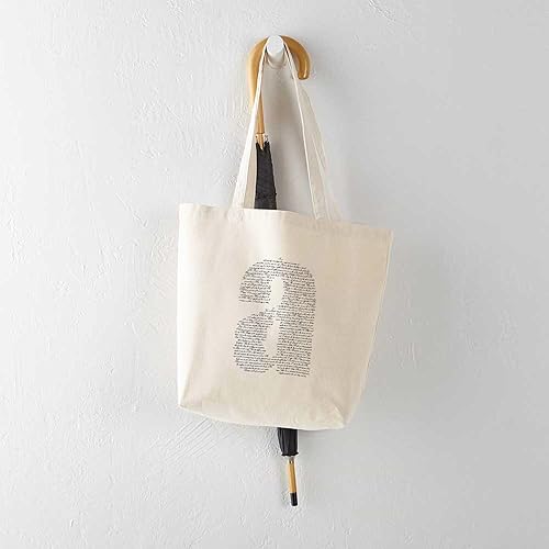 Miniatura 5 de CafePress A Is For Austen - Bolsa reutilizable de lona color beige natural