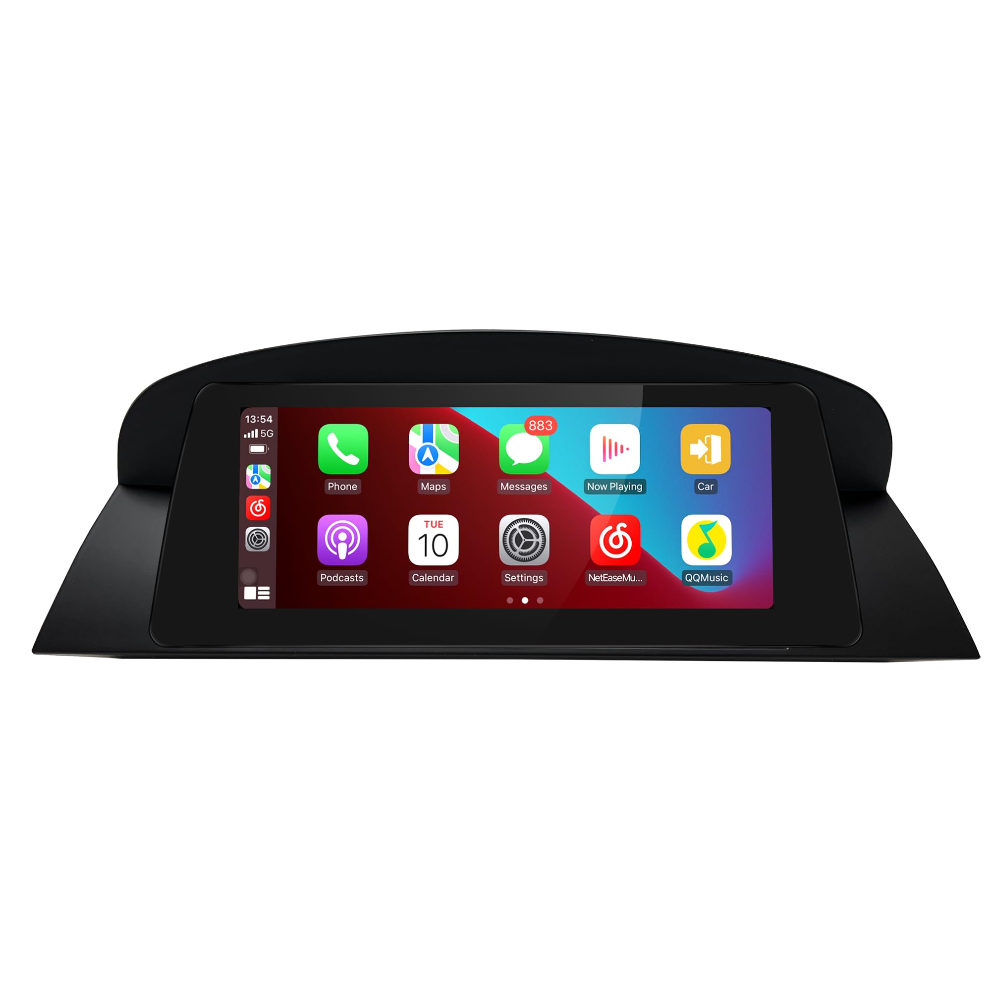 Ekran Android 8,8 cala do BMW serii 6 M6 E63 E64 CCC, bezprzewodowy CarPlay, Android Auto, lustrzane odbicie ekranu, podzielony ekran, Wi-Fi, muzyka, nawigacja, kamery samochodowe, aplikacja Netflix