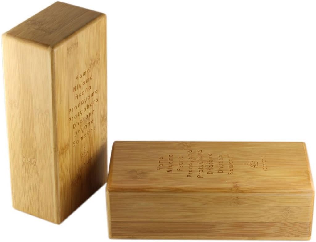Bamboo Household Office Rectangle Exercise Relaxing Health Yoga Block 2 Pcs (id: 1ab 5c4 12b 788 35d