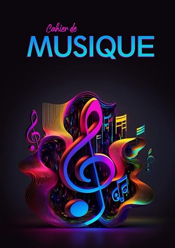 Cahier de Musique avec 12 Portées et Carreaux Seyes Moderne: Carnet de Partitions et Solfège | 110 pages Grand Format A4 | Couverture Design: Pour ... Instruments de Musique, Composition Musicale
