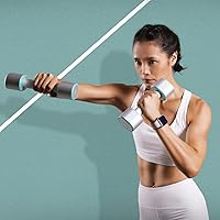 Vista 6 de MOBIFITNESS Dumbbells Set of 2, Muscle Training Dumbbell for Home Gym Equipment Workouts Strength, Weights for Women, Men, Multiple Weight Options